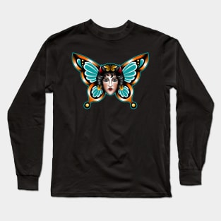 Devil girl butterfly Long Sleeve T-Shirt